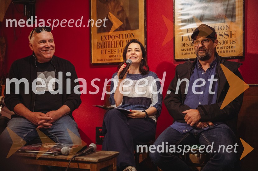  Zoran Predin, glasbenik;  Jana Morelj, radijska in TV voditeljica;  Slobodan Maksimović, režiserZoran Predin, Big Foot Mama in novi obrazi slovenske glasbe – ekskluzivno v Daktariju