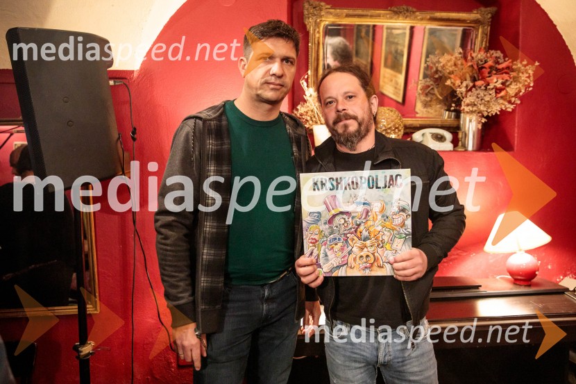  Frenk Les, Krshkopoljac bobni, back vokal;  Tomi Gregel, Krshkopoljac kitara, back vokalZoran Predin, Big Foot Mama in novi obrazi slovenske glasbe – ekskluzivno v Daktariju