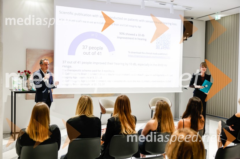  Michele Biava, Novacell;  ... Ekskluzivna predstavitev prehranskih dodatkov Novacell in linije Royal Cells