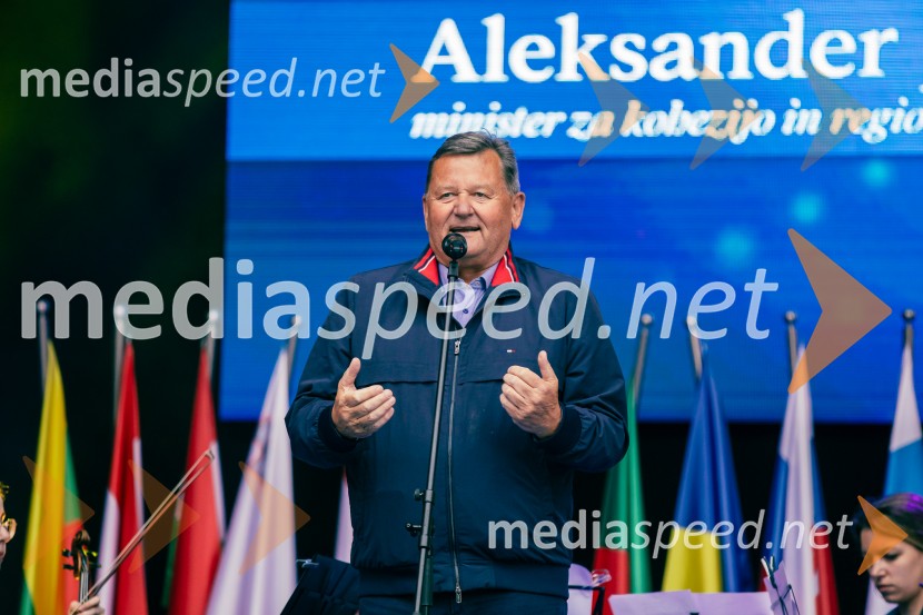 dr. Aleksander Jevšek, minister za kohezijo in regionalni razvojDan Evrope 2025
