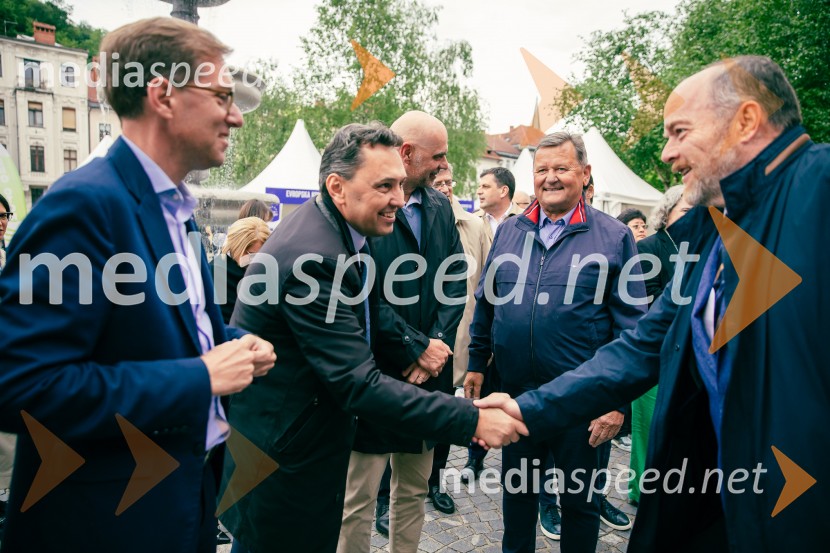  Marko Koprivc, državni sekretar;  Igor Mally, državni sekretar v Kabinetu predsednika Vlade RS; dr. Aleksander Jevšek, minister za kohezijo in regionalni razvoj;  ... Dan Evrope 2025