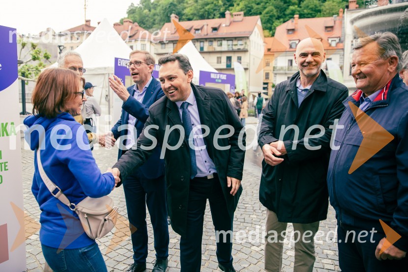  Nataša Šip, Predstavništvo Evropske komisije v Sloveniji, vodja projekta;  Igor Mally, državni sekretar v Kabinetu predsednika Vlade RS;  Johannes  Obed Verboom, Veleposlanik Krajevine Nizozemske v RS; dr. Aleksander Jevšek, minister za kohezijo in regionalni razvojDan Evrope 2025