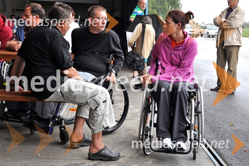 ..., ... in Barbara Slaček, podpredsednica Zveze paraplegikov SlovenijeVseslovensko srečanje paraplegikov in tetraplegikov