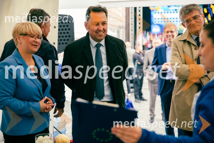 dr. Jerneja Jug Jerše, vodja Predstavništva Evropske komisije v Sloveniji;  Igor Mally, državni sekretar v Kabinetu predsednika Vlade RSDan Evrope 2025