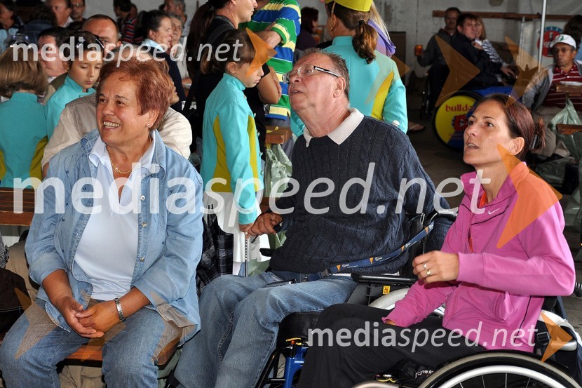 ..., ... in Barbara Slaček, podpredsednica Zveze paraplegikov SlovenijeVseslovensko srečanje paraplegikov in tetraplegikov