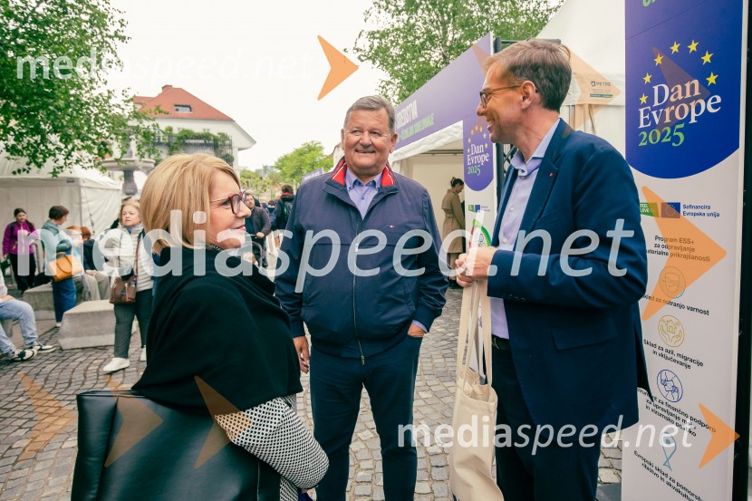  ... ; dr. Aleksander Jevšek, minister za kohezijo in regionalni razvoj;  Marko Koprivc, državni sekretarDan Evrope 2025