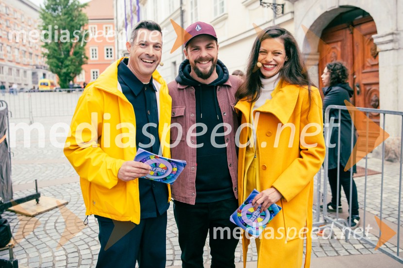  Klemen Bučan, radijski voditelj, stand-up komik, DJ;  Michael Leopold- Leopold I., glasbenik;  Nataša Naneva, manekenkaDan Evrope 2025