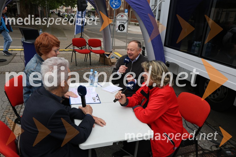  Jasmina Bauman, novinarka, Radio Maribor;  Stane Kocutar, mestni viničar, skrbnik Stare trte, novinar Radia Maribor, zgodovinarRadio Maribor praznuje 80 let