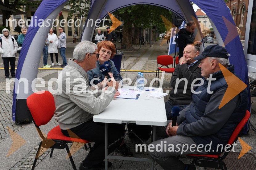  Jasmina Bauman, novinarka, Radio Maribor;  Stane Kocutar, mestni viničar, skrbnik Stare trte, novinar Radia Maribor, zgodovinarRadio Maribor praznuje 80 let