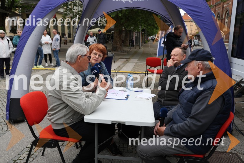  Jasmina Bauman, novinarka, Radio Maribor;  Stane Kocutar, mestni viničar, skrbnik Stare trte, novinar Radia Maribor, zgodovinarRadio Maribor praznuje 80 let