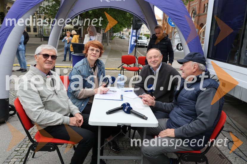  Jasmina Bauman, novinarka, Radio Maribor;  Stane Kocutar, mestni viničar, skrbnik Stare trte, novinar Radia Maribor, zgodovinarRadio Maribor praznuje 80 let