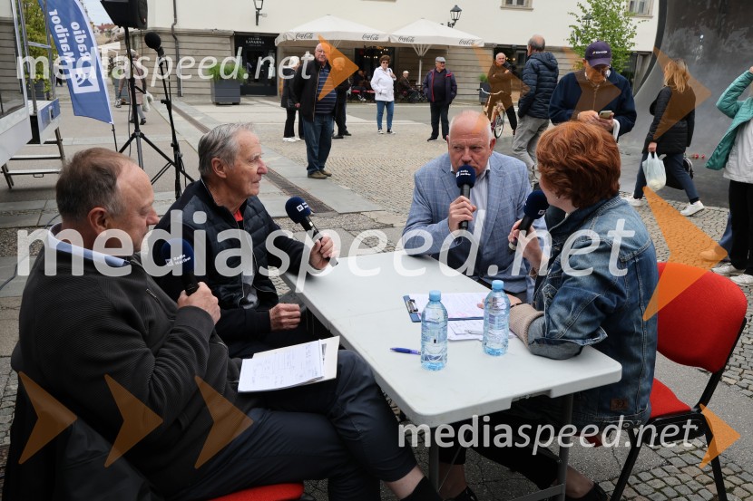  Stane Kocutar, mestni viničar, skrbnik Stare trte, novinar Radia Maribor, zgodovinar;  Jasmina Bauman, novinarka, Radio MariborRadio Maribor praznuje 80 let