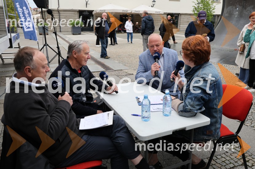  Stane Kocutar, mestni viničar, skrbnik Stare trte, novinar Radia Maribor, zgodovinar;  Jasmina Bauman, novinarka, Radio MariborRadio Maribor praznuje 80 let