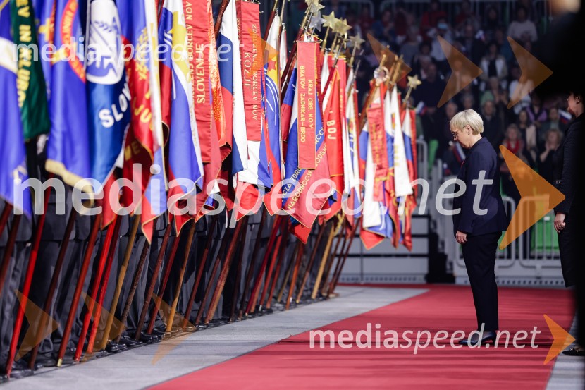 dr. Nataša Pirc Musar, predsednica Republike SlovenijeSlovesnost ob 80. obletnici konca druge svetovne vojne