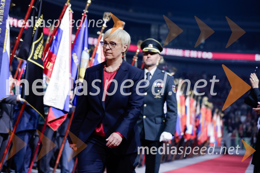 dr. Nataša Pirc Musar, predsednica Republike SlovenijeSlovesnost ob 80. obletnici konca druge svetovne vojne