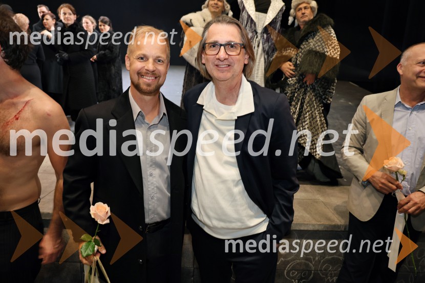  Martin Sušnik, operni solist;  Aleksandar Popovski, dramski direktor SNG MariborHamlet, premiera Opere in Baleta SNG Maribor