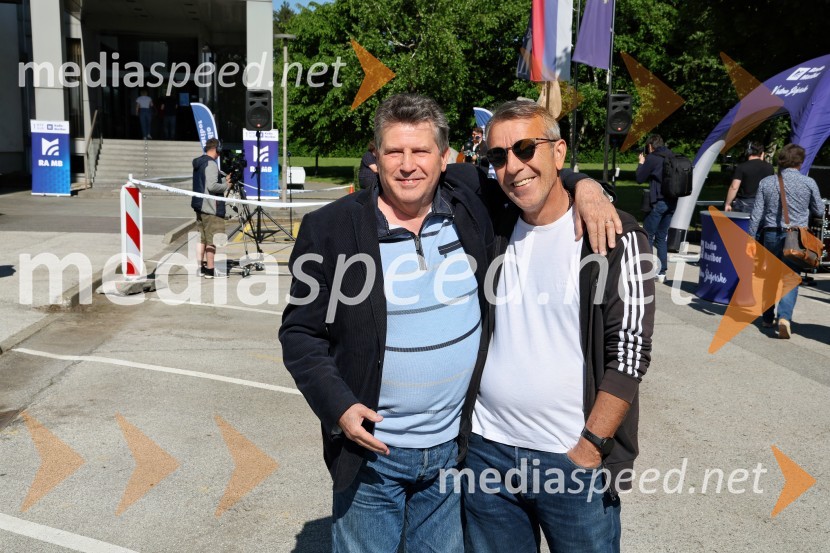   Janez Čebulj, nekdanji producent TV Maribor;  Goran GlavičičRadio Maribor praznoval okroglih 80 let