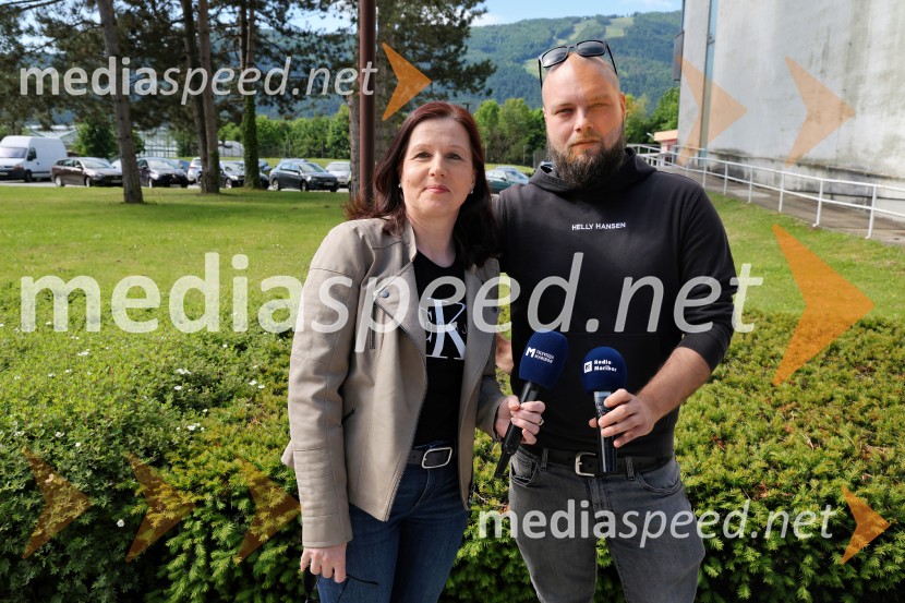  Ana Bučar, novinarka;  Aleks Horvat, novinar, Radio MariborRadio Maribor praznoval okroglih 80 let