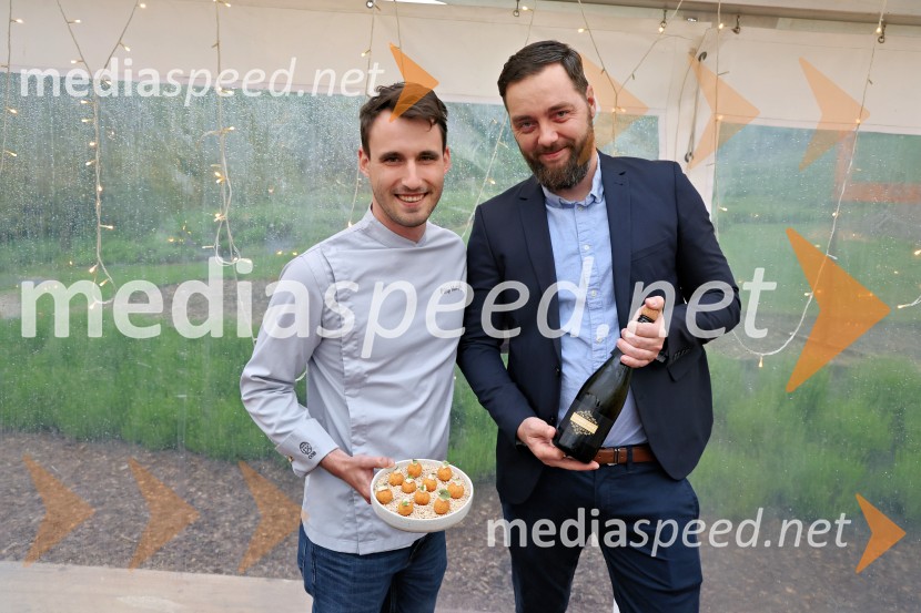  Filip Matjaž, kuhar, dobitnik Michelinove zvezdice ;  Aleksander Rigo, Rigo VinoKulinarično-glasbeni večer na Štajerski sivki z Nino Pušlar in Filipom Matjažem