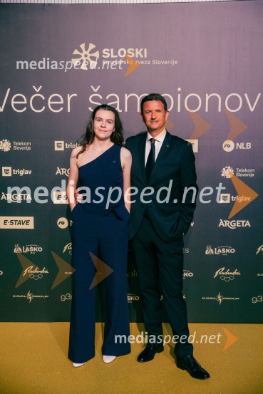  Jerneja Brecl, Smučarska zveza Slovenije;  Tomi Trbovc, PR, Smučarska zveza SlovenijeVečer šampionov 2025, Smučarska zveza Slovenije