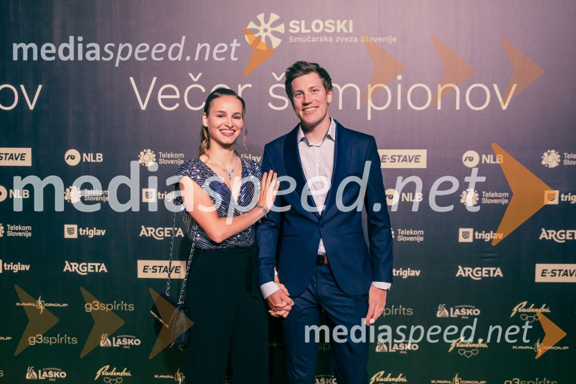  Nika Križnar, smučarska skakalka;  Aljaž Vodan, nekdanji smučarski skakalecVečer šampionov 2025, Smučarska zveza Slovenije