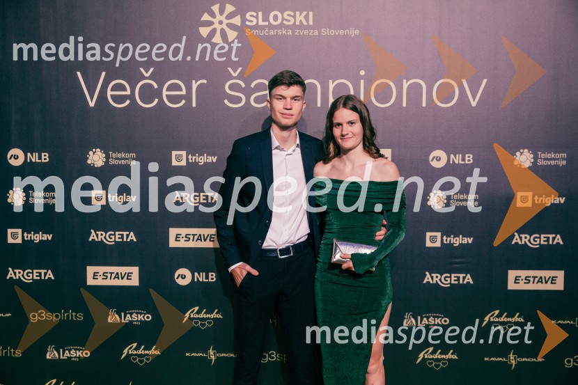  Rok Masle, smučarski skakalec;  Ema Volavšek, nordijska kombinatorkaVečer šampionov 2025, Smučarska zveza Slovenije