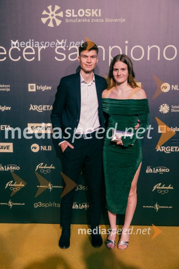  Rok Masle, smučarski skakalec;  Ema Volavšek, nordijska kombinatorkaVečer šampionov 2025, Smučarska zveza Slovenije