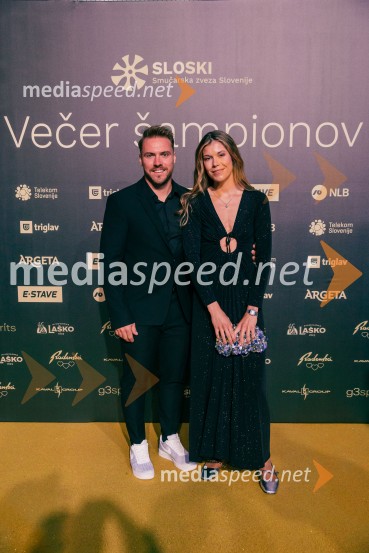  Miha Hrobat, alpski smučar;   Lana PetekVečer šampionov 2025, Smučarska zveza Slovenije