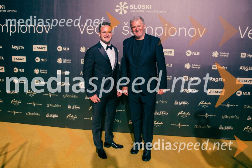  Tim  Mastnak, deskar na snegu ;  Tanja MastnakVečer šampionov 2025, Smučarska zveza Slovenije