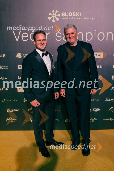  Tim  Mastnak, deskar na snegu ;  Tanja MastnakVečer šampionov 2025, Smučarska zveza Slovenije