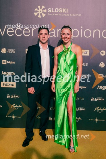  Boštjan  Klavžar, smučarski tekač;  Anamarija Lampič, smučarska tekačica, SlovenijaVečer šampionov 2025, Smučarska zveza Slovenije