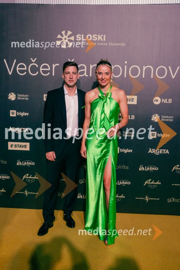  Boštjan  Klavžar, smučarski tekač;  Anamarija Lampič, smučarska tekačica, SlovenijaVečer šampionov 2025, Smučarska zveza Slovenije