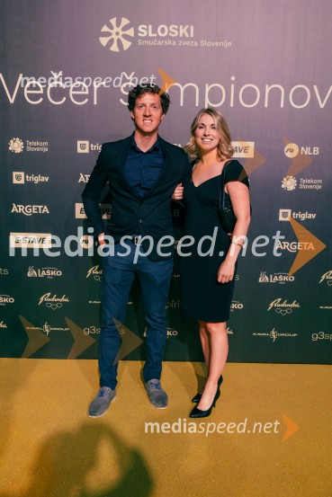  Miha  Dovžan, biatlonec;  Neva PančurVečer šampionov 2025, Smučarska zveza Slovenije