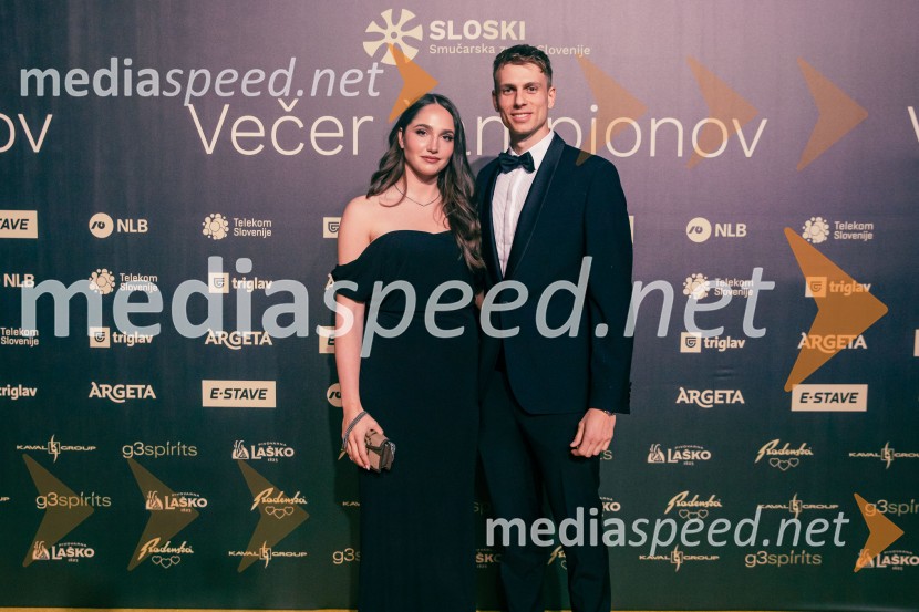  Aneja Einfalt;  Tijan Marovt, smučarVečer šampionov 2025, Smučarska zveza Slovenije