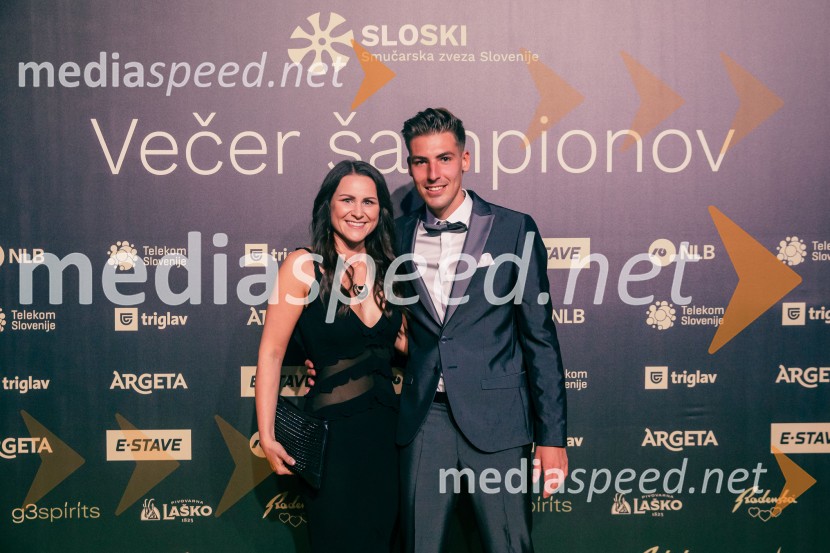  Nuša Rakovec, Zavod SLOSKI;  Timi Zajc, smučarski skakalecVečer šampionov 2025, Smučarska zveza Slovenije