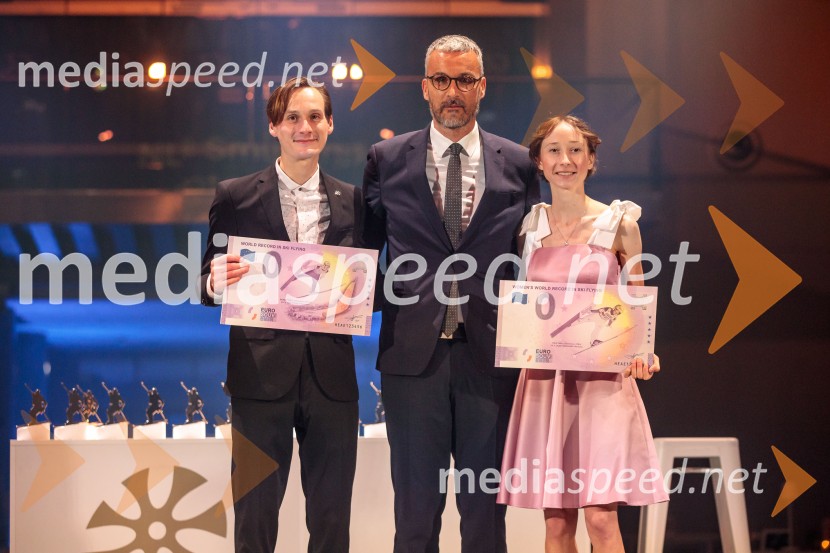  Domen Prevc, smučarski skakalec;  ... ;  Nika  Prevc, smučarska skakalkaVečer šampionov 2025, Smučarska zveza Slovenije