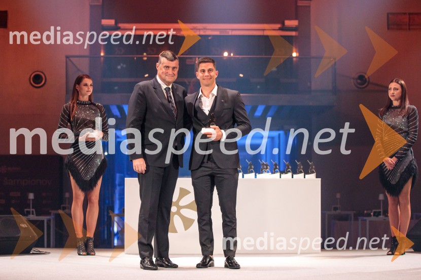  Janez Bijol,  direktor podjetja Bijol d.o.o., predsednik Zbora alpskih disciplin, Smučarska zveza Slovenije;  Žan Kranjec, smučarVečer šampionov 2025, Smučarska zveza Slovenije