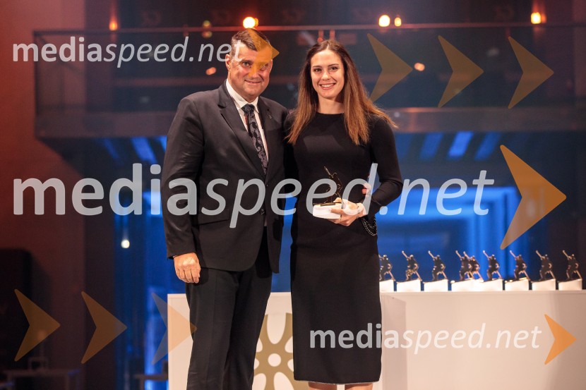  Janez Bijol,  direktor podjetja Bijol d.o.o., predsednik Zbora alpskih disciplin, Smučarska zveza Slovenije;  Andreja  Slokar, smučarkaVečer šampionov 2025, Smučarska zveza Slovenije