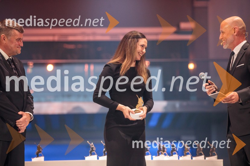  Janez Bijol,  direktor podjetja Bijol d.o.o., predsednik Zbora alpskih disciplin, Smučarska zveza Slovenije;  Andreja  Slokar, smučarka;  Peter Poles, televizijski voditeljVečer šampionov 2025, Smučarska zveza Slovenije