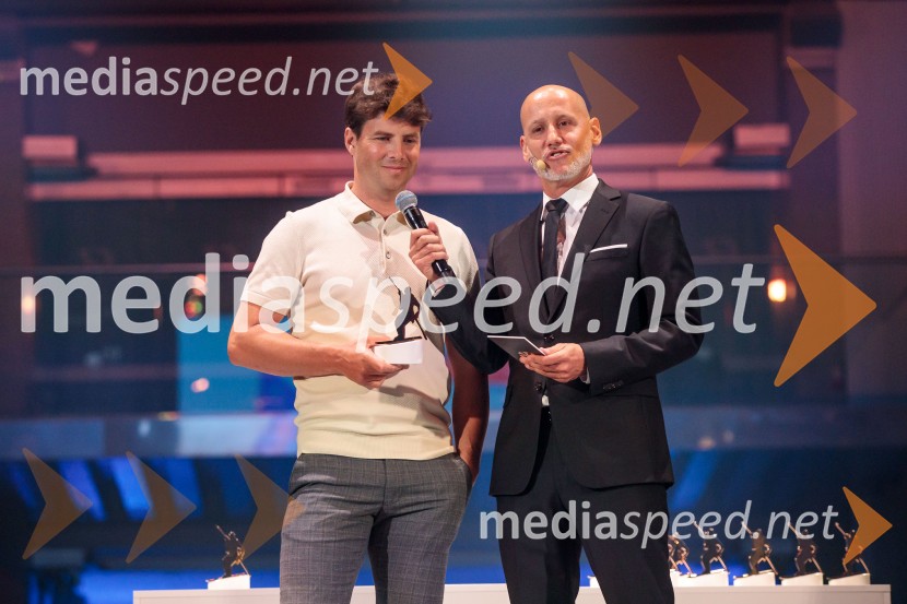  Žan  Košir, deskar na snegu;  Peter Poles, televizijski voditeljVečer šampionov 2025, Smučarska zveza Slovenije