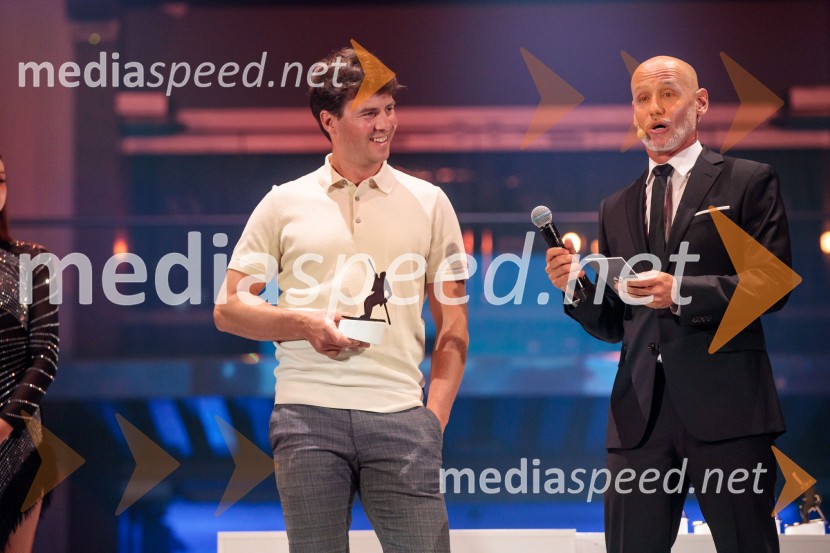  Žan  Košir, deskar na snegu;  Peter Poles, televizijski voditeljVečer šampionov 2025, Smučarska zveza Slovenije