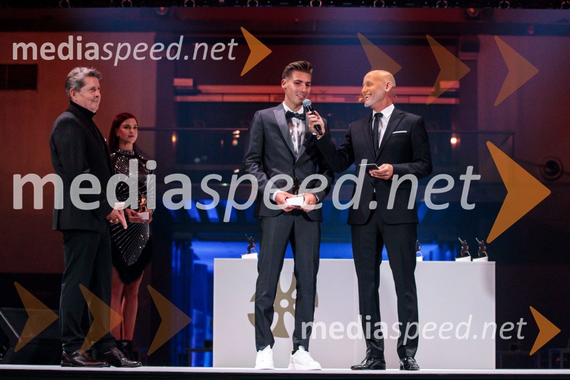  Timi Zajc, smučarski skakalec;  Peter Poles, televizijski voditeljVečer šampionov 2025, Smučarska zveza Slovenije