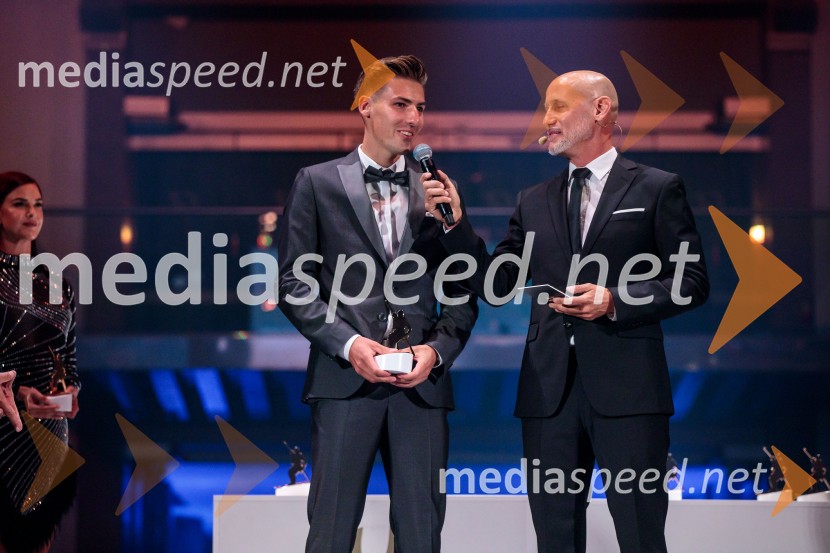  Timi Zajc, smučarski skakalec;  Peter Poles, televizijski voditeljVečer šampionov 2025, Smučarska zveza Slovenije