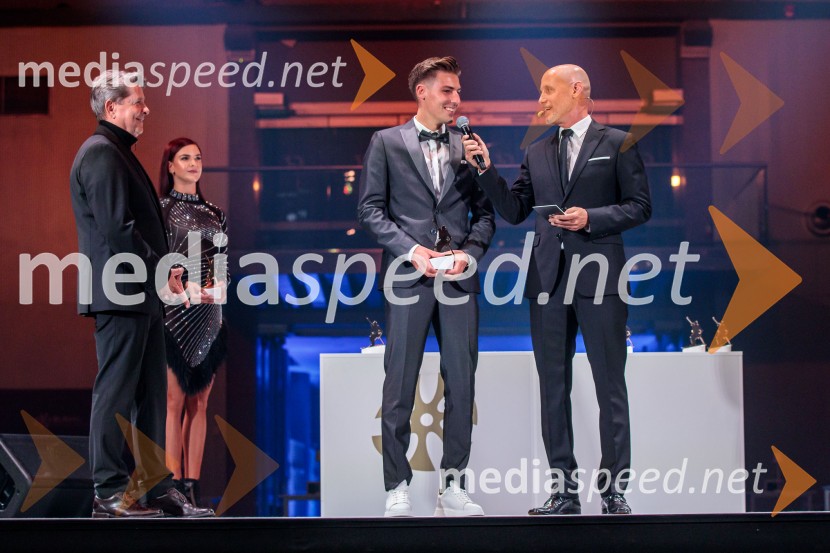  Timi Zajc, smučarski skakalec;  Peter Poles, televizijski voditeljVečer šampionov 2025, Smučarska zveza Slovenije