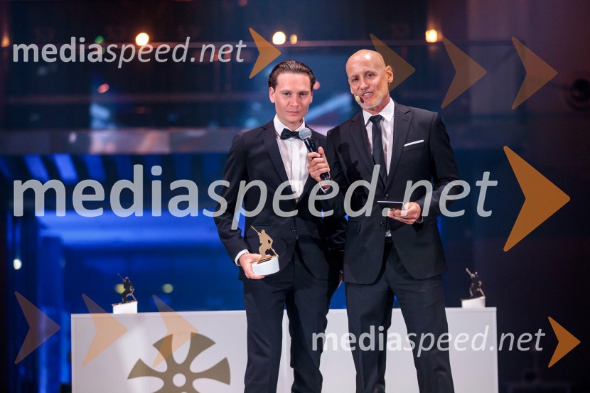  Anže Lanišek, smučarski skakalec;  Peter Poles, televizijski voditeljVečer šampionov 2025, Smučarska zveza Slovenije