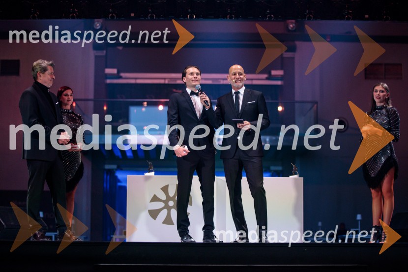  Anže Lanišek, smučarski skakalec;  Peter Poles, televizijski voditeljVečer šampionov 2025, Smučarska zveza Slovenije