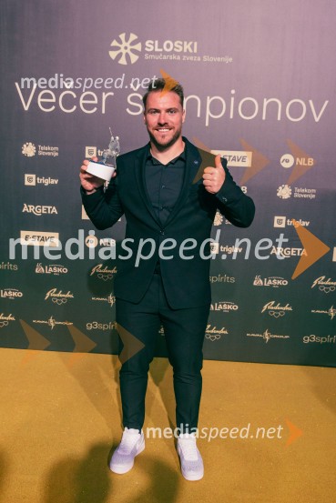  Miha Hrobat, alpski smučarVečer šampionov 2025, Smučarska zveza Slovenije