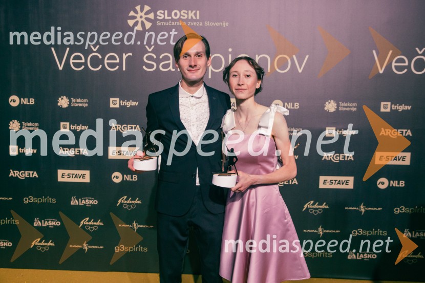  Domen Prevc, smučarski skakalec;  Nika  Prevc, smučarska skakalkaVečer šampionov 2025, Smučarska zveza Slovenije