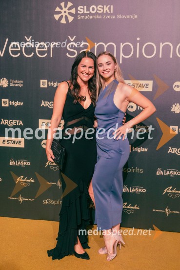  Nuša Rakovec, Zavod SLOSKI;  Janja JunežVečer šampionov 2025, Smučarska zveza Slovenije
