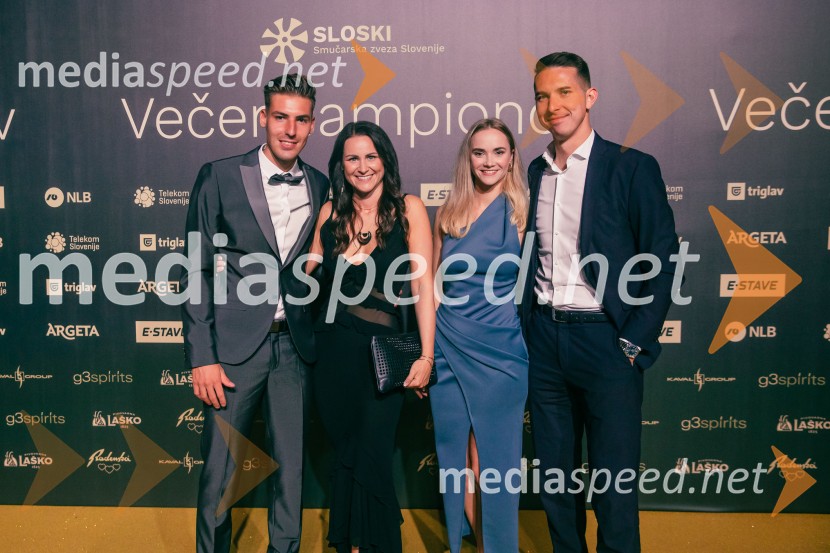  Timi Zajc, smučarski skakalec;  Nuša Rakovec, Zavod SLOSKI;  Janja Junež;  ... Večer šampionov 2025, Smučarska zveza Slovenije